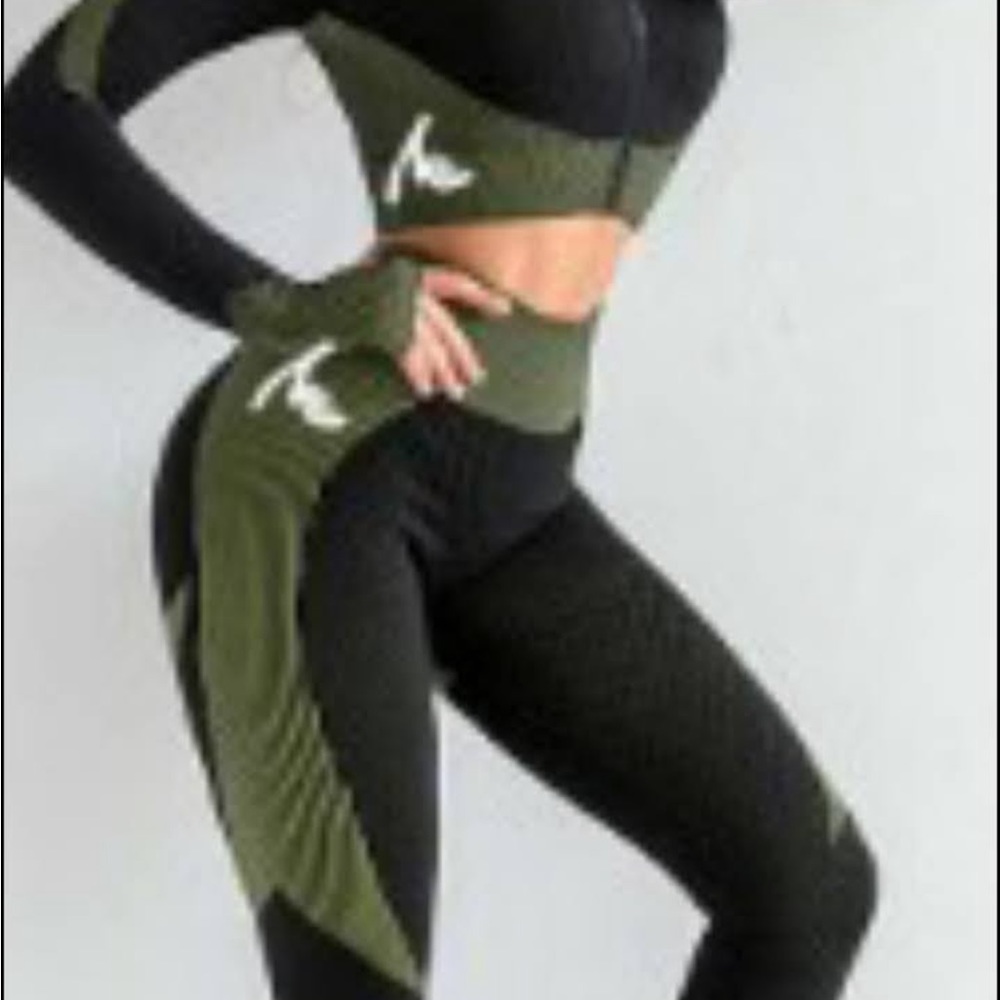 Montiago Blu high waist yoga, two-piece pants set